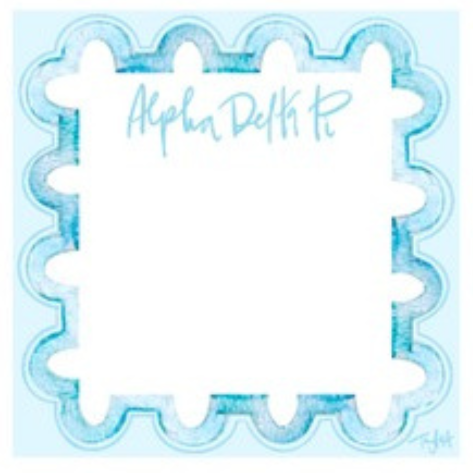 Sorority Watercolor Notepad
