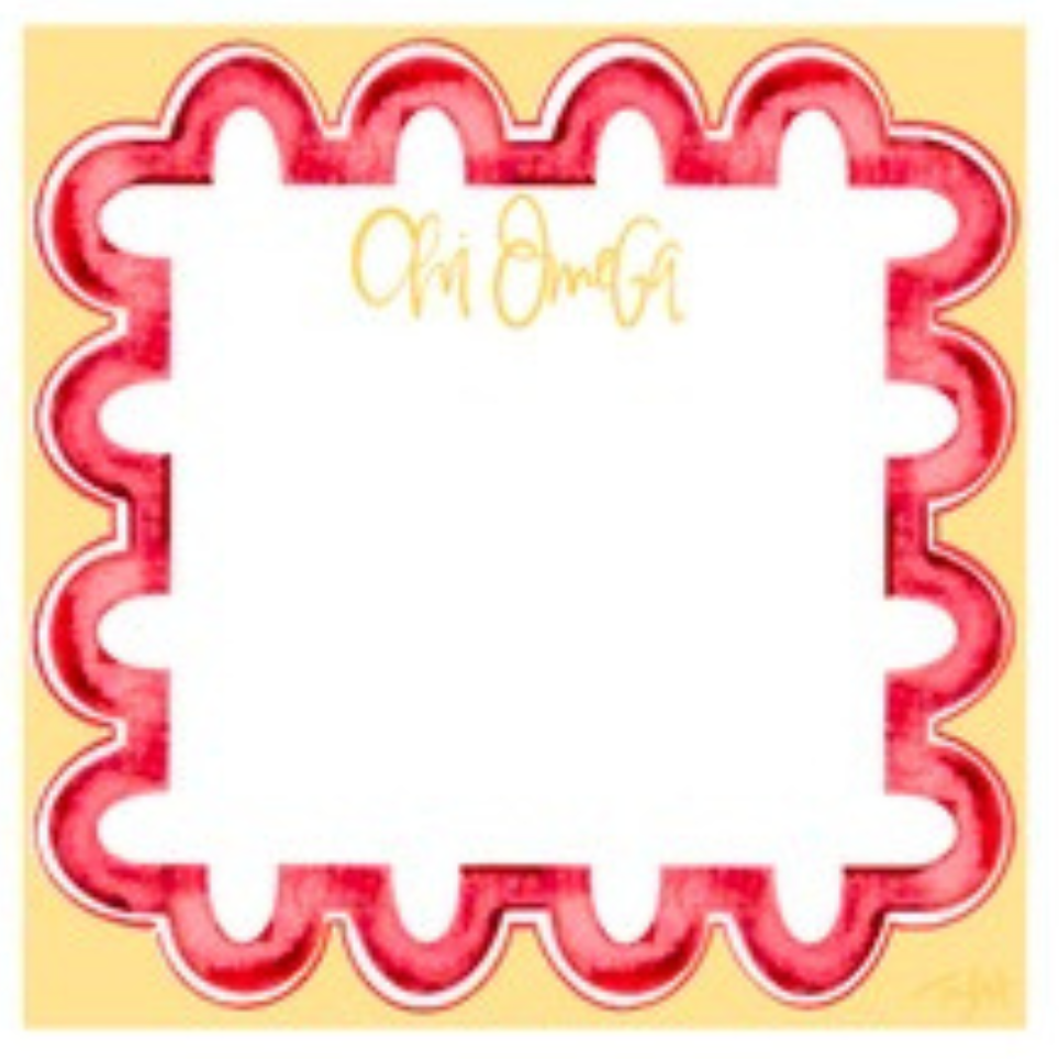 Sorority Watercolor Notepad