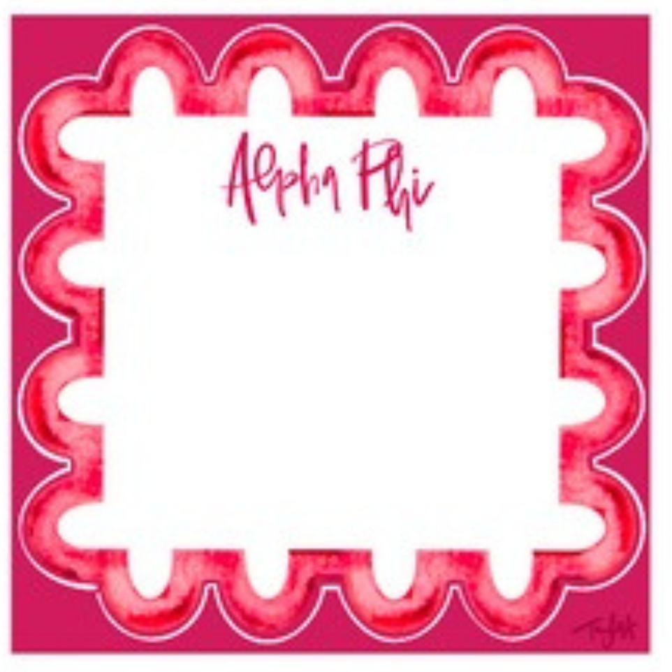 Sorority Watercolor Notepad