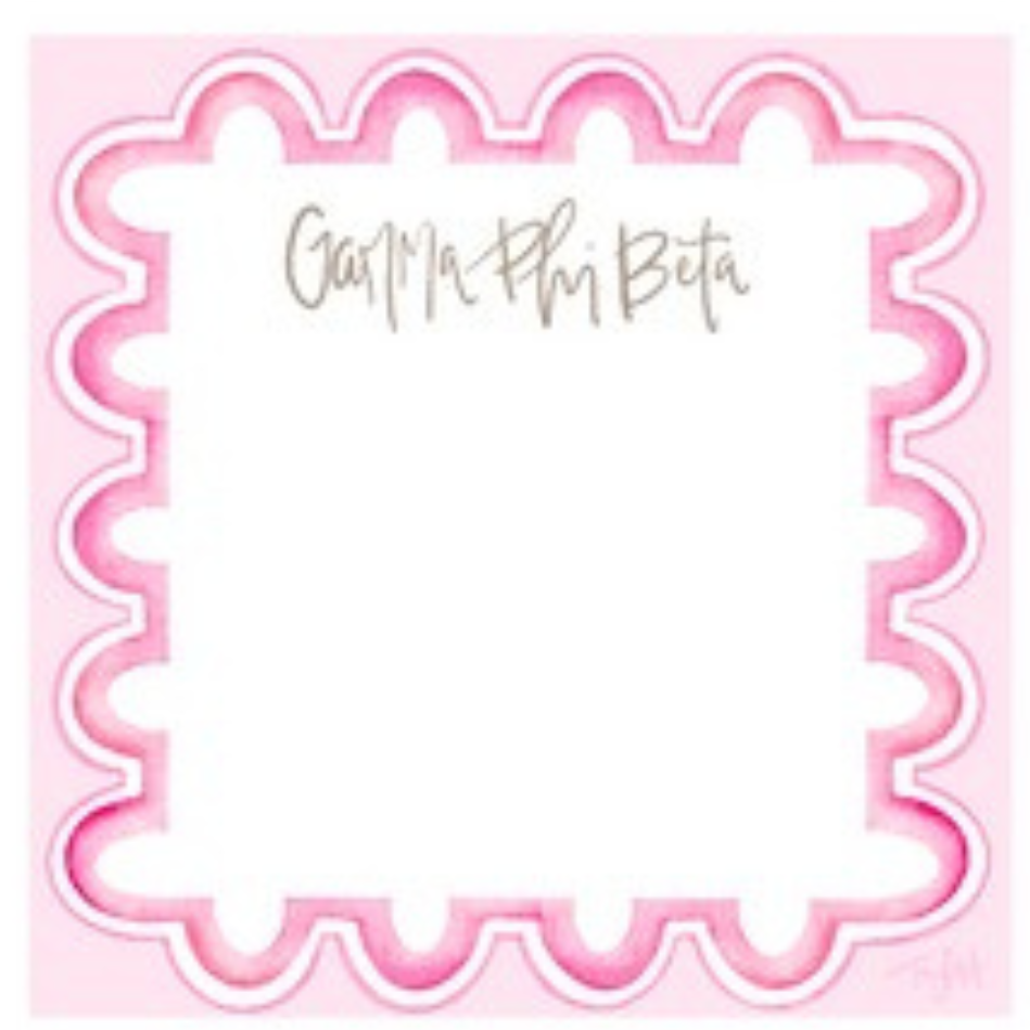 Sorority Watercolor Notepad