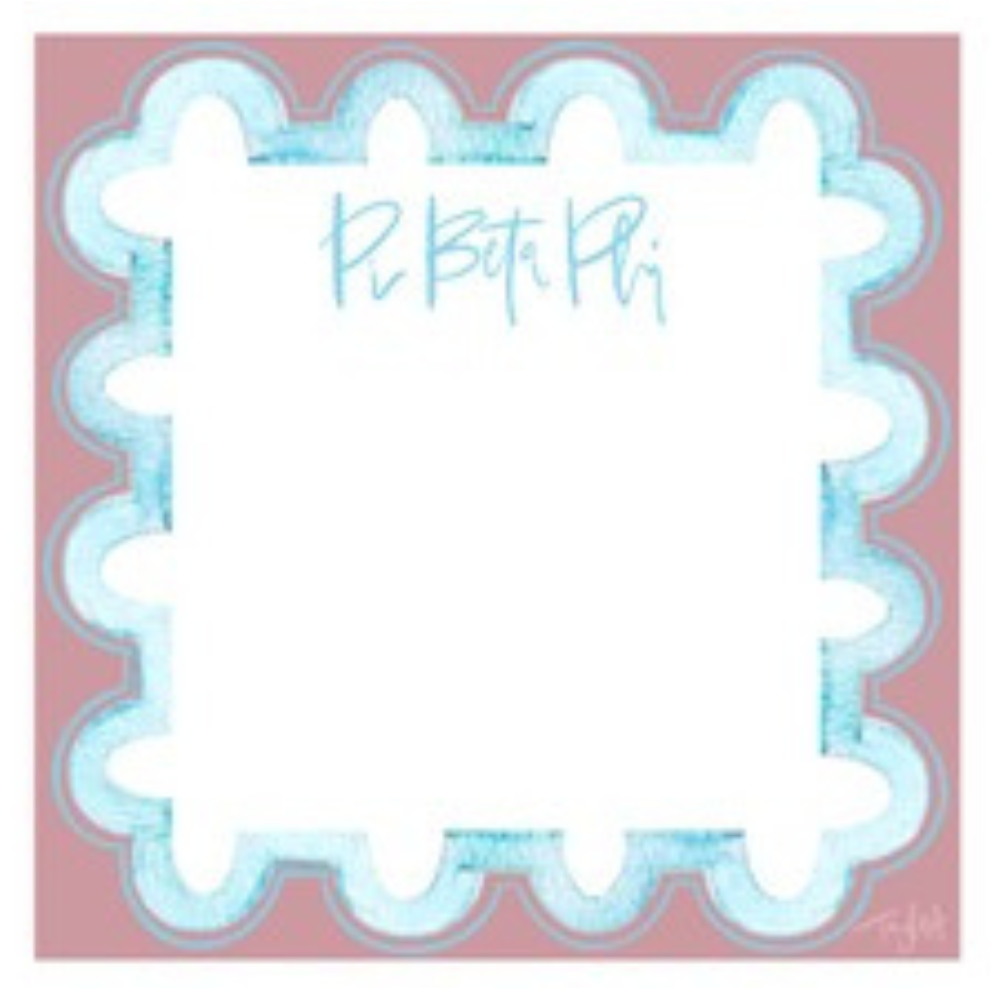 Sorority Watercolor Notepad
