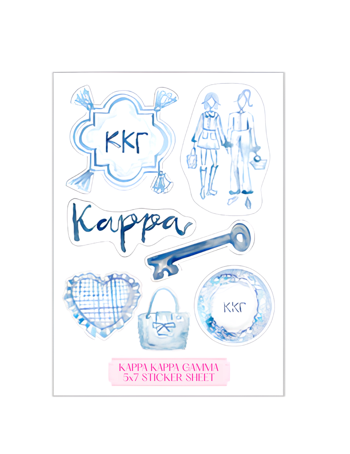 Sorority Bid Day Sticker Sheet