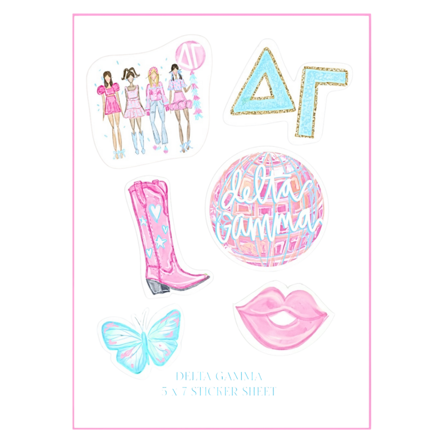 Sorority Sticker Sheet
