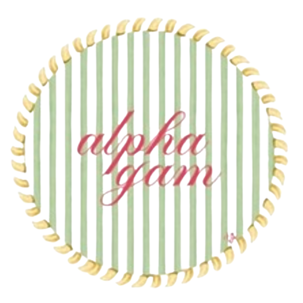 Sorority Acrylic Striped Coaster