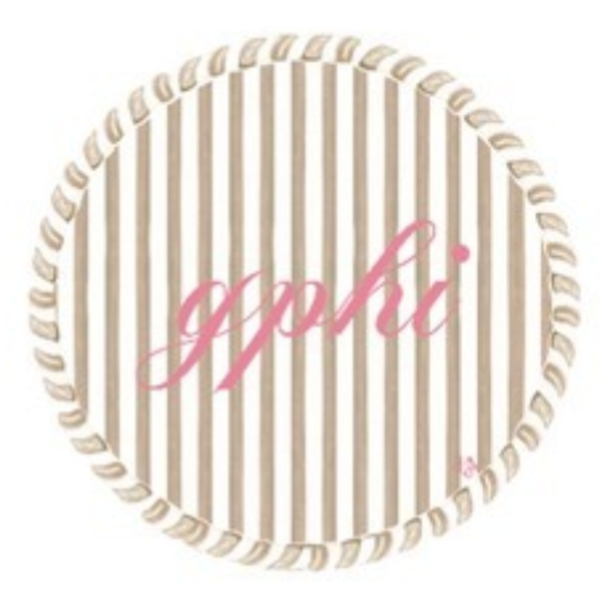 Sorority Acrylic Striped Coaster