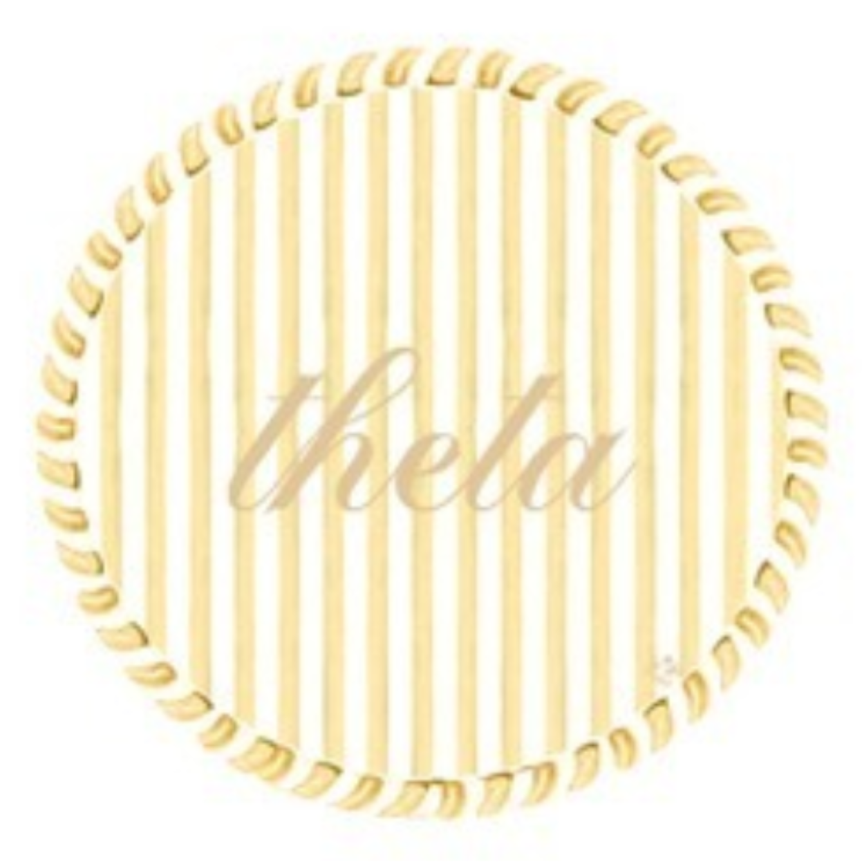 Sorority Acrylic Striped Coaster