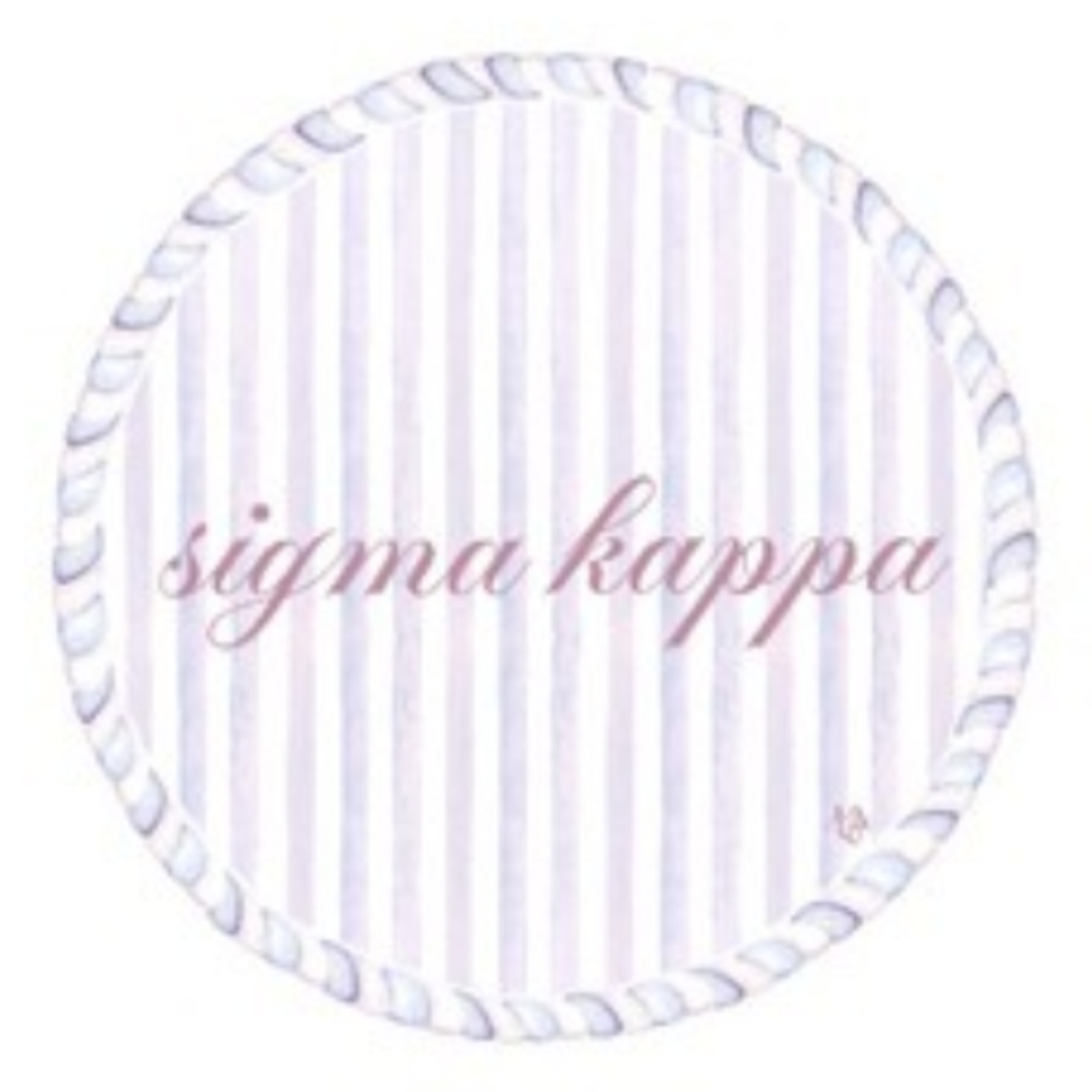 Sorority Acrylic Striped Coaster