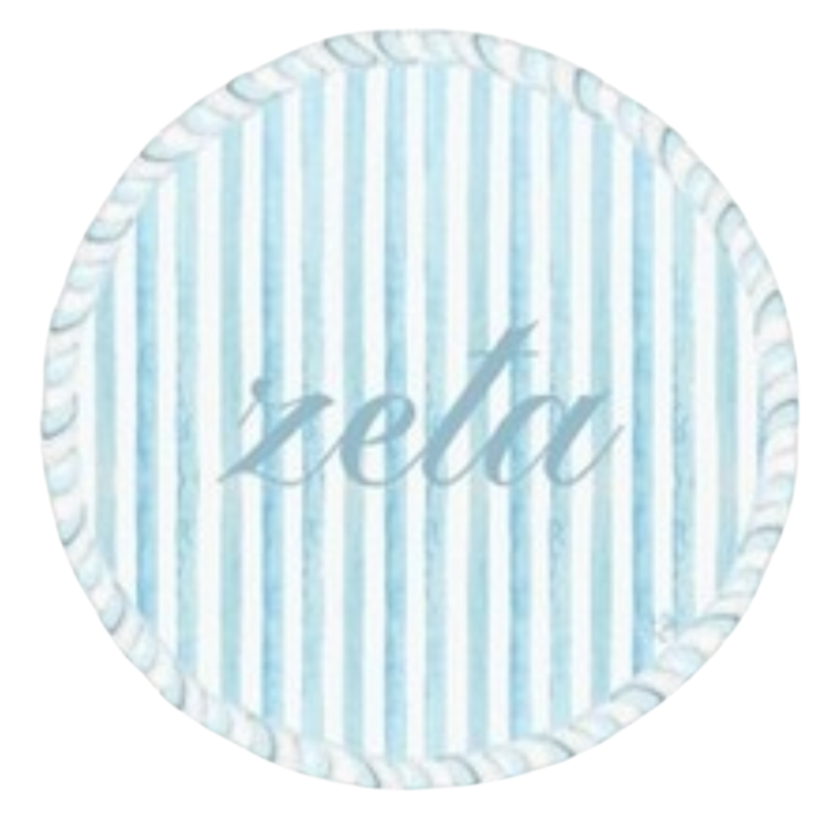 Sorority Acrylic Striped Coaster