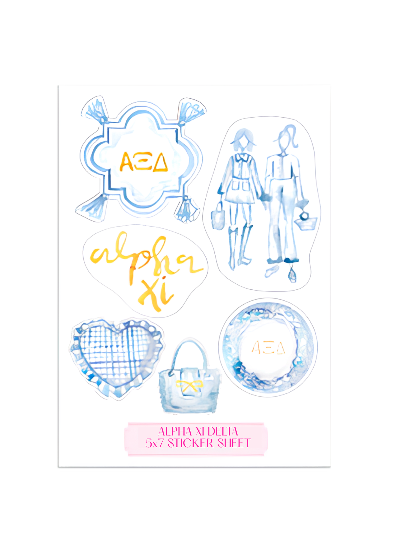 Sorority Bid Day Sticker Sheet