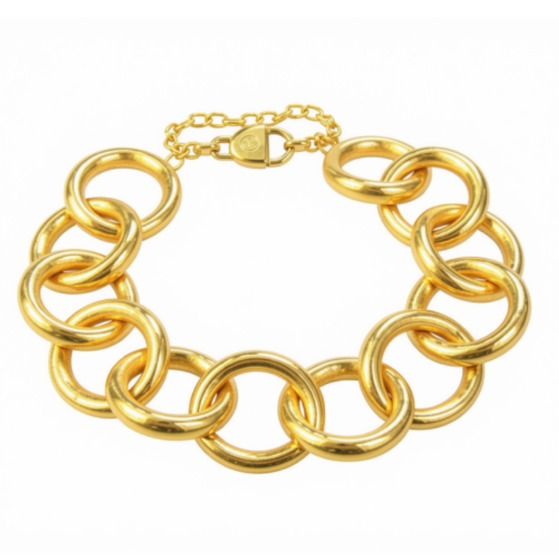 OGGI Thick Gold Link Bracelet
