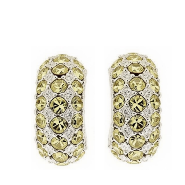 Rhinestone Huggie Earrings