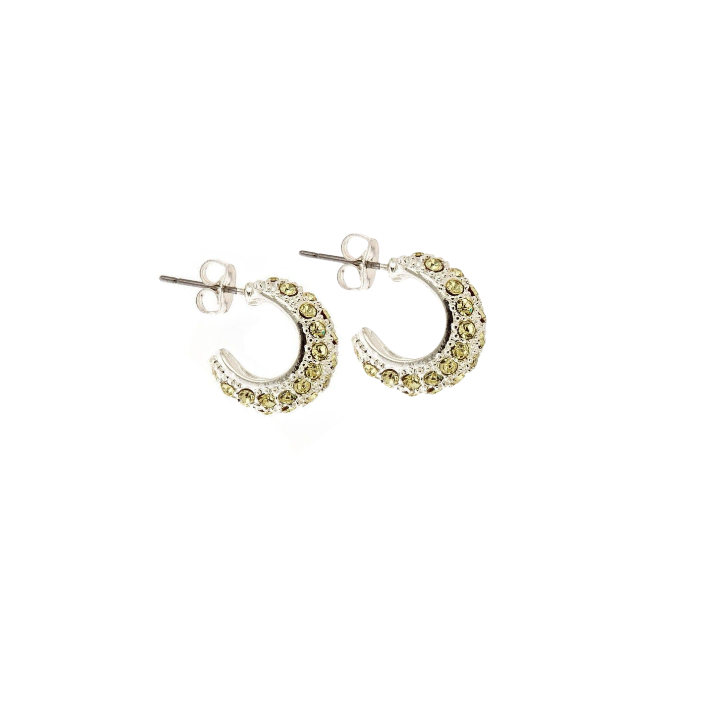 Rhinestone Huggie Earrings