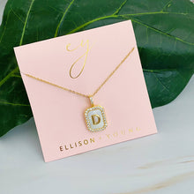 Load image into Gallery viewer, Initial Deco Open Locket Pendant Necklace
