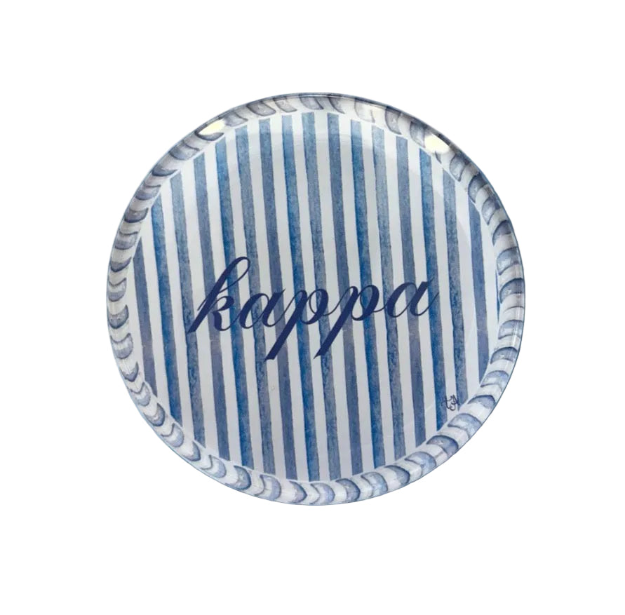 Sorority Round Striped Coaster