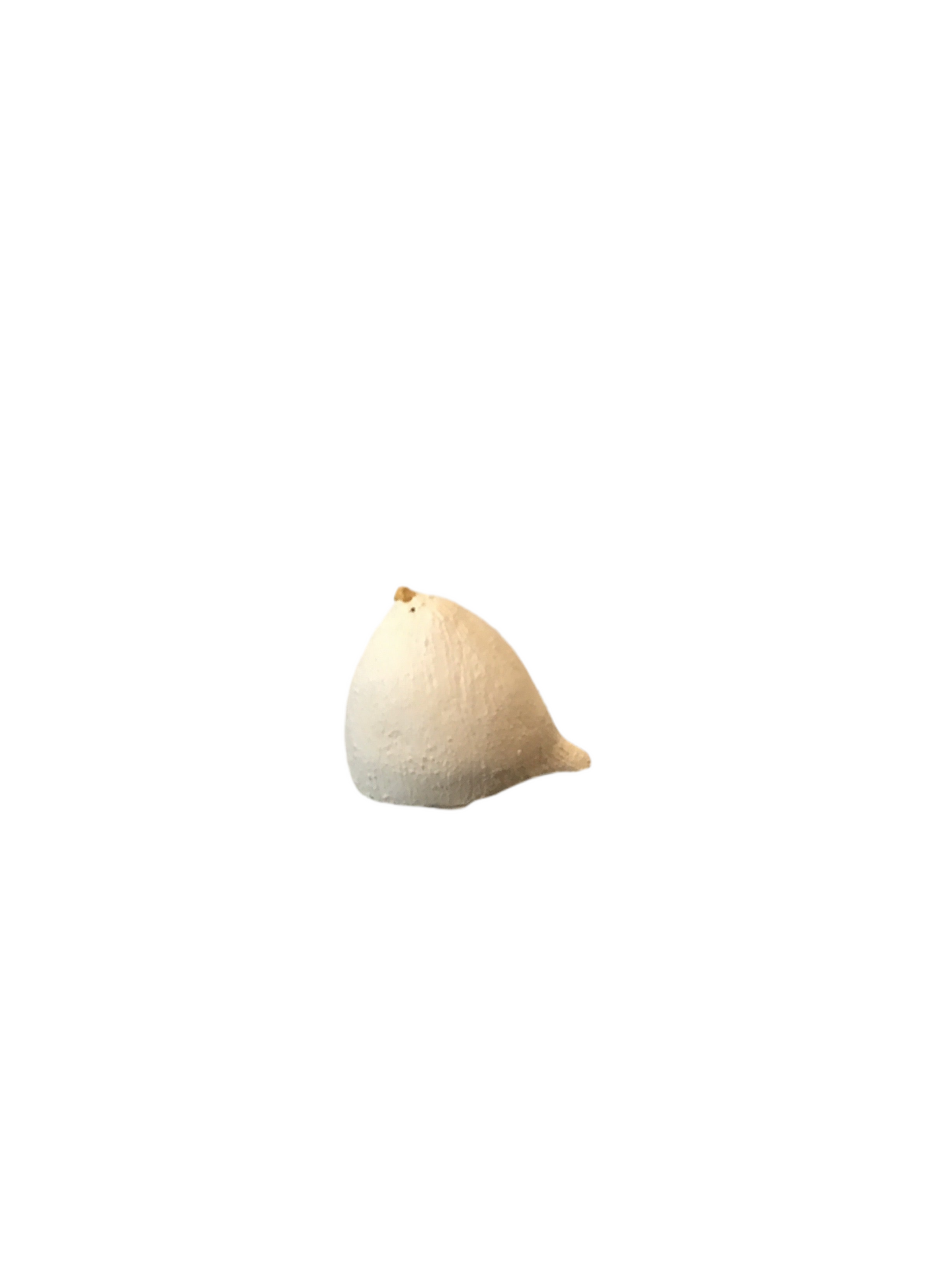 Extra-Small White Textured Bird