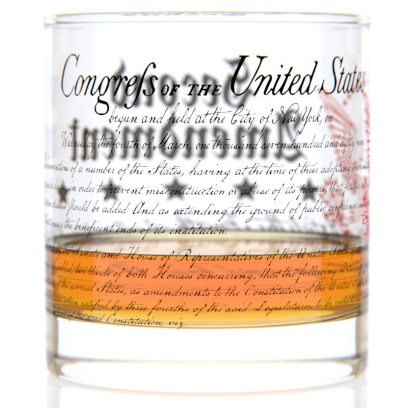 2nd Amendment Rocks Glass