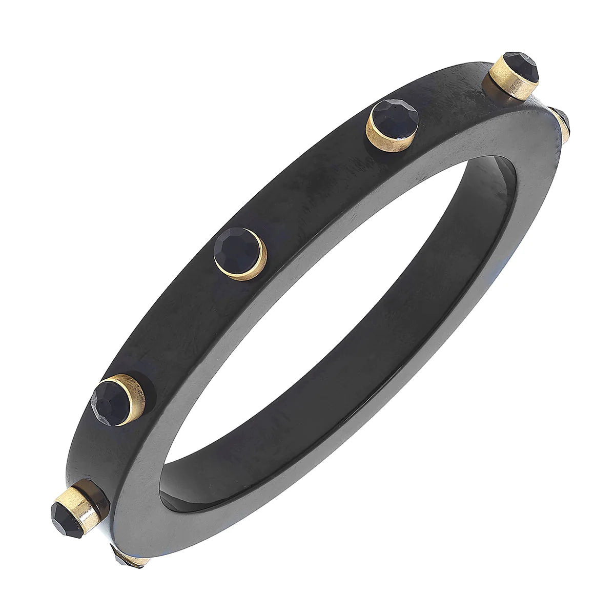 Resin and Rhinestone Bangle