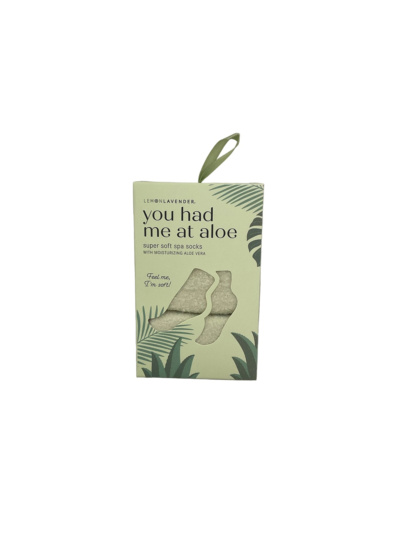 Lemon Lavender You Had Me At Aloe Spa Socks