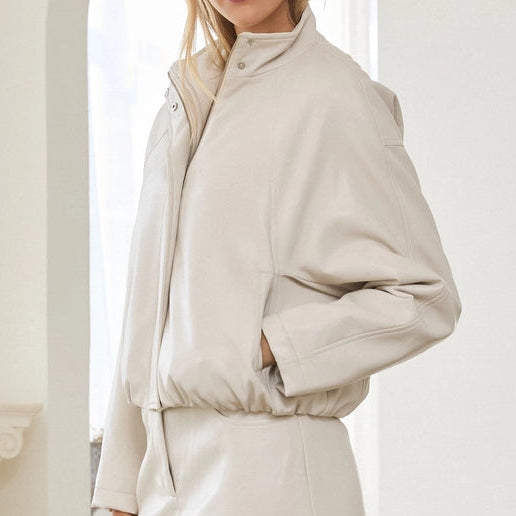 Taupe Bomber Jacket