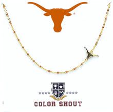 Load image into Gallery viewer, The College Logo Necklace: Side Set Logo on Enamel Bead Necklace
