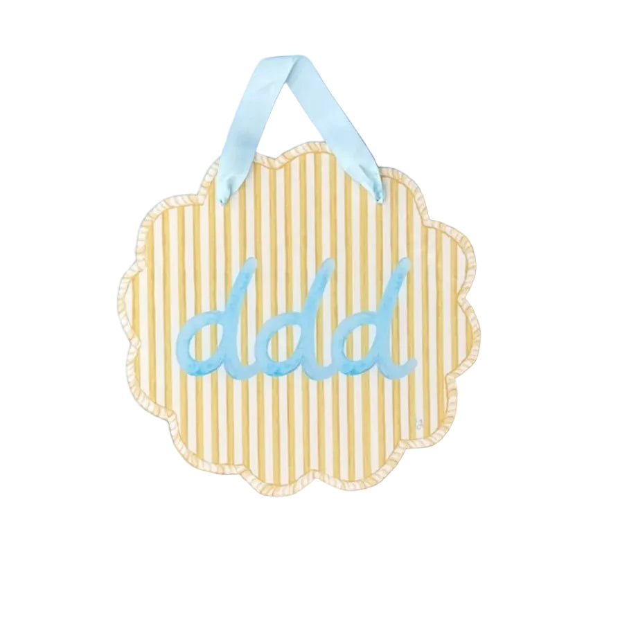Sorority Scalloped Acrylic Door Hanger