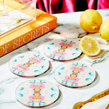 Load image into Gallery viewer, Acrylic Coaster: Monets Garden Pink Coaster | Laura Park Designs x Tart
