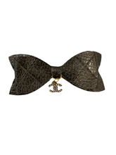 Load image into Gallery viewer, Quilted CC Leather Hair Bows
