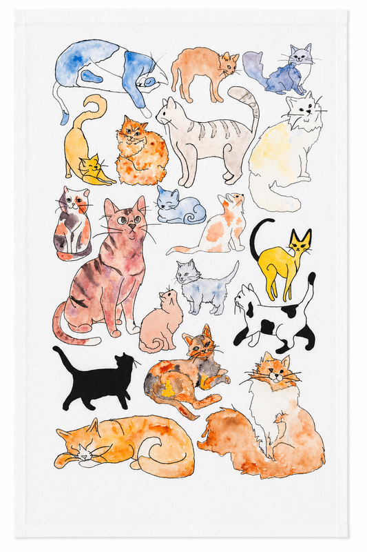 Adorable Cats Kitchen Towel