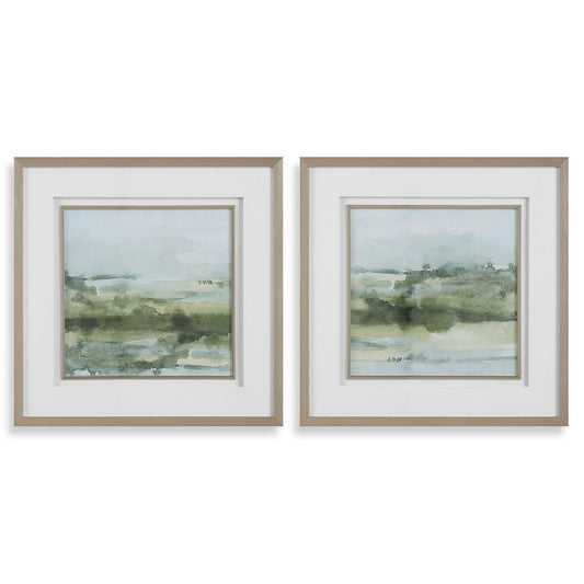 Soft Sage Framed Prints