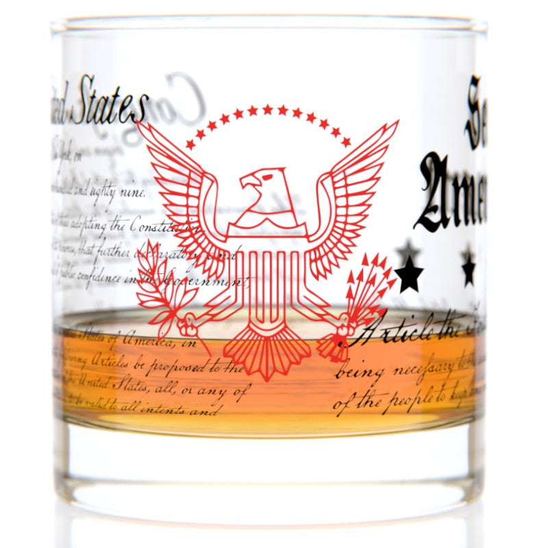 2nd Amendment Rocks Glass
