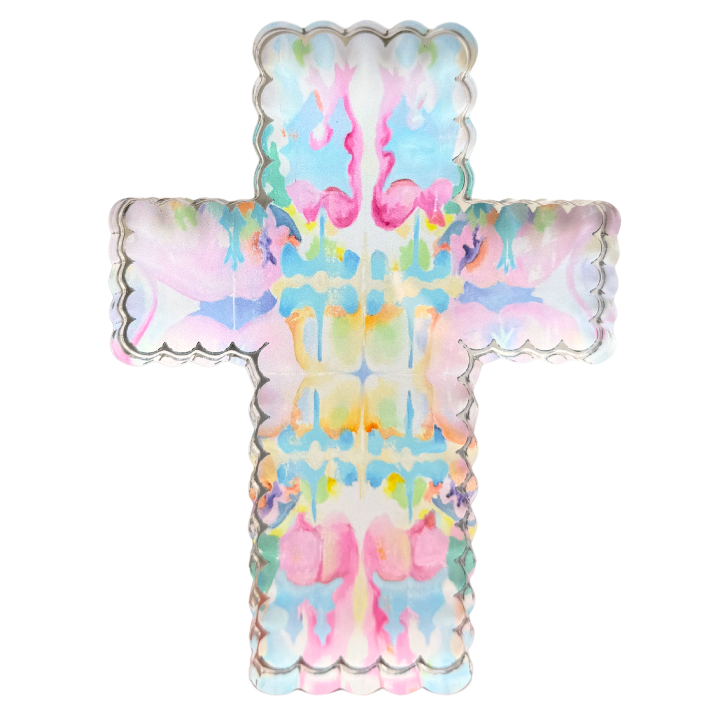 Scallop Cross Acrylic Shelfie