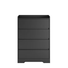 Load image into Gallery viewer, 4-Drawer Dresser, Waterproof, Black/White, Modern Design
