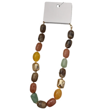 Load image into Gallery viewer, Marble Stone Geo Metal Choker
