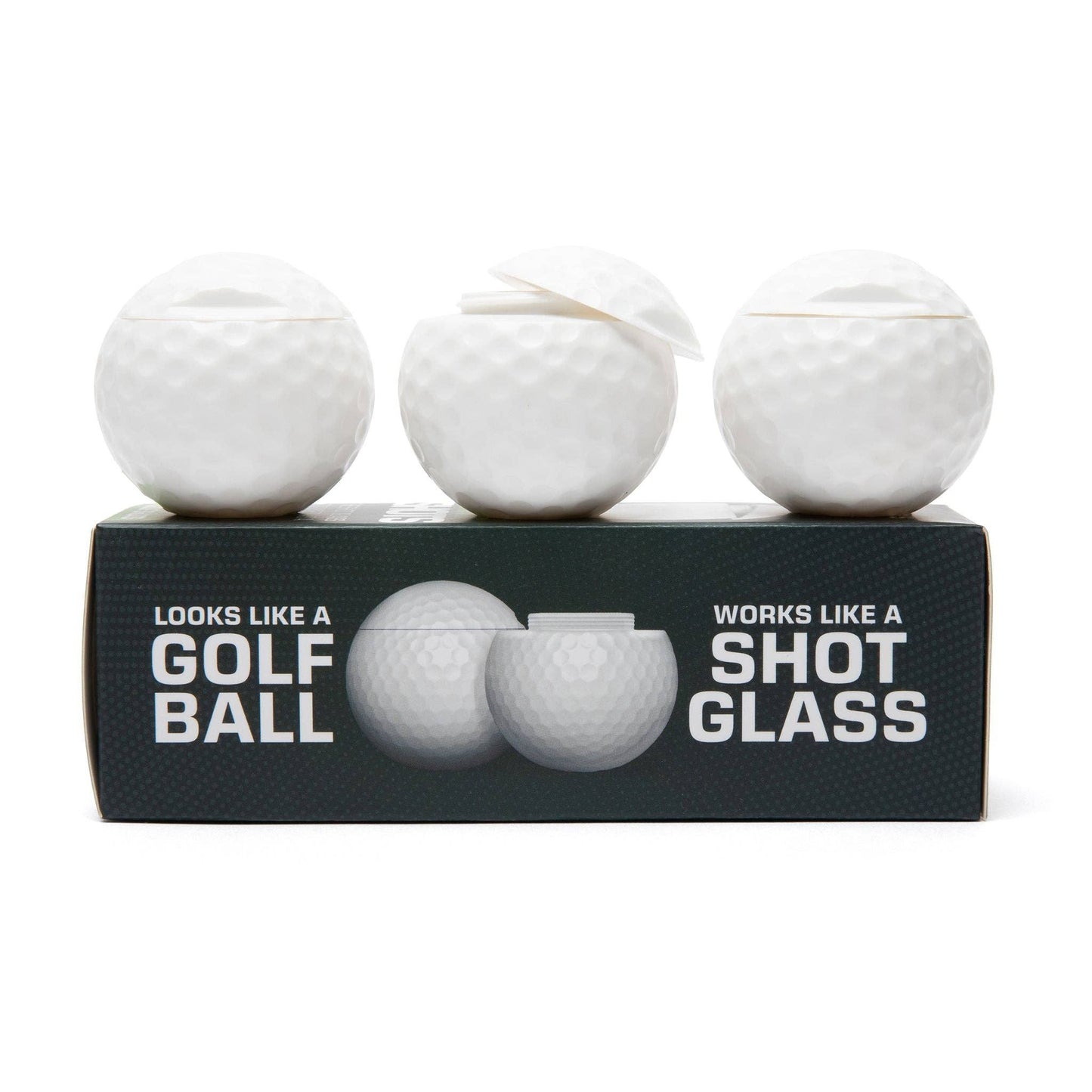 Golf Ball Shaped Shot Glass Set