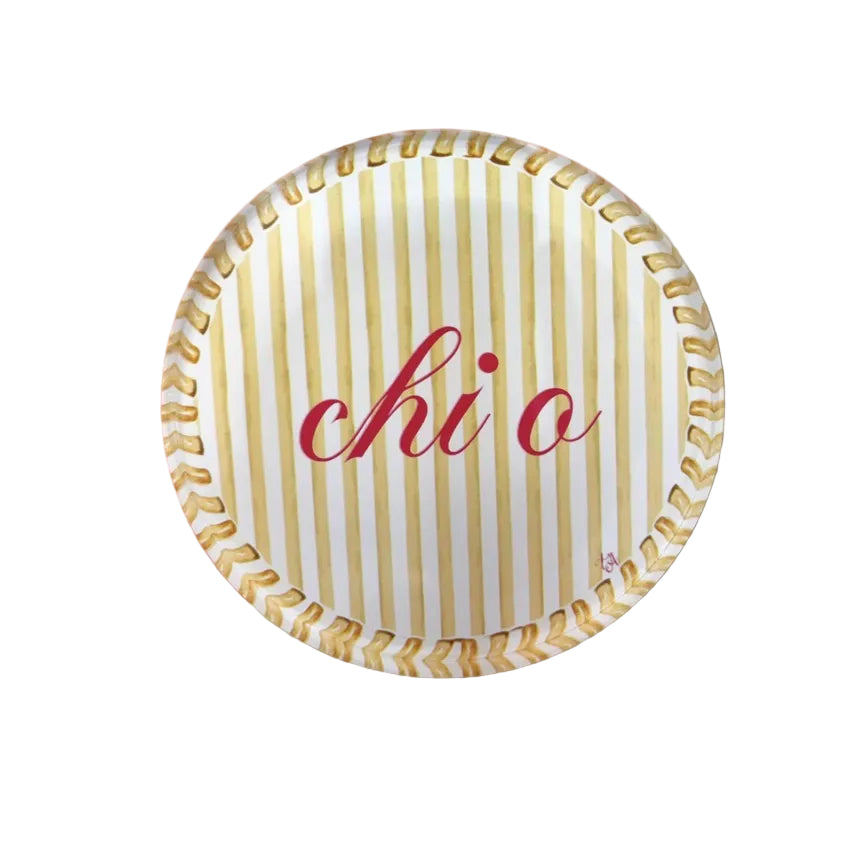 Sorority Round Striped Coaster