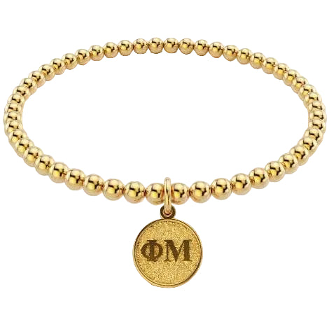 Sorority Gold Bead Bracelet