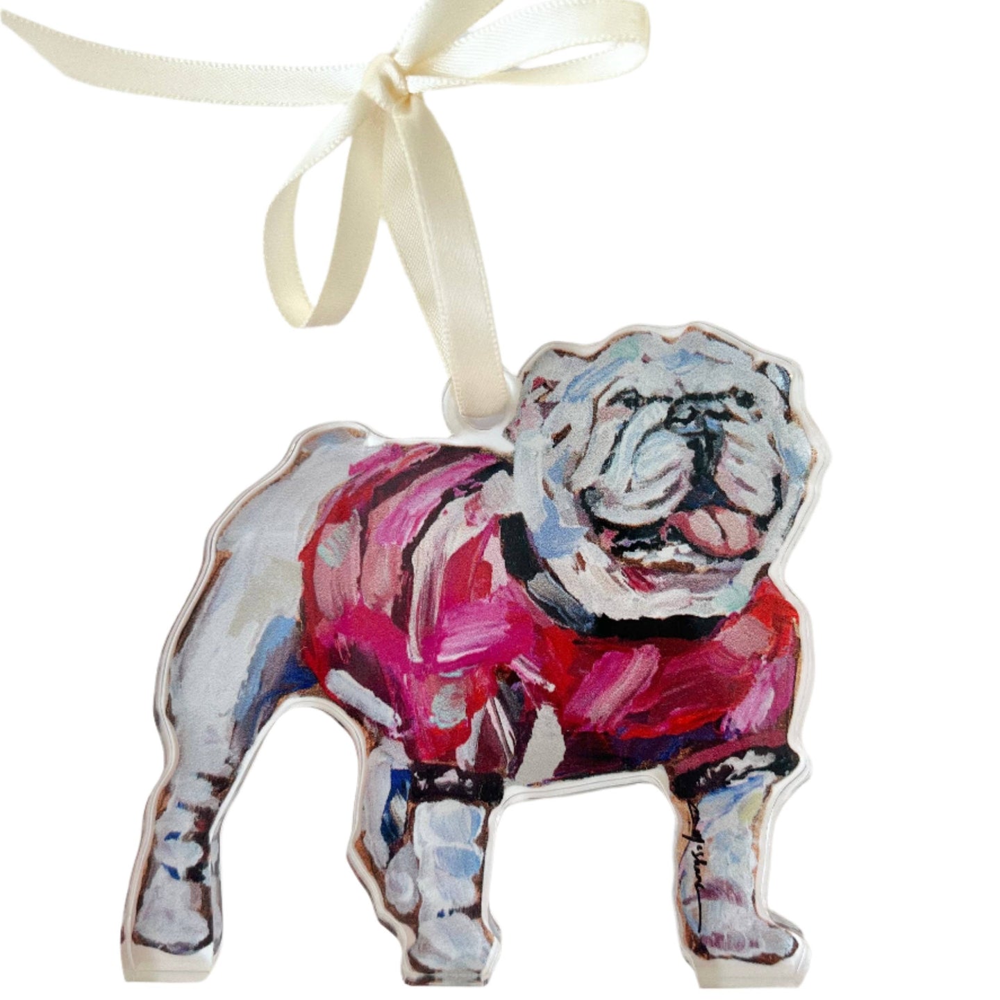 Acrylic Ornament: Bulldog