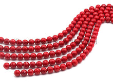 Load image into Gallery viewer, Quality Red Mother of Pearl beads,6mm/8mm/10mm/12mm/14mm Pea
