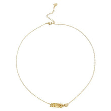 Load image into Gallery viewer, I Love My Sorority: Greek Letters Heart Necklace
