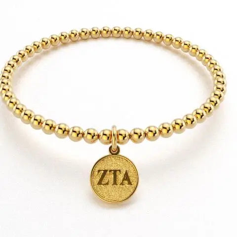 Sorority Gold Bead Bracelet