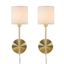 Load image into Gallery viewer, [Set of 2] Wall Light Sconce, Gold Base
