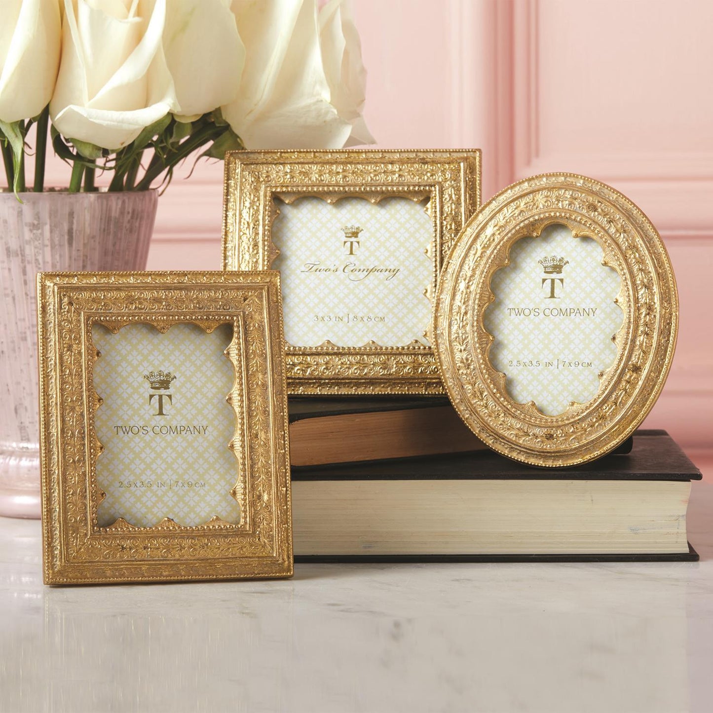 Vermeil Ornate Photo Frames