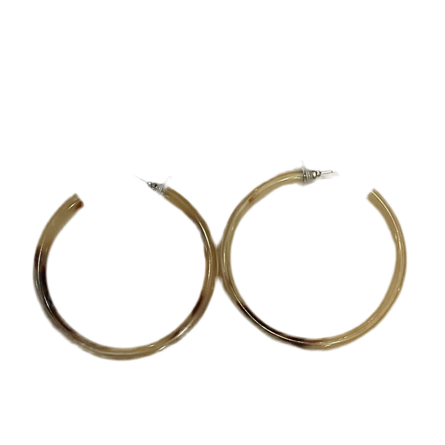 Ivory Tortoise Hoop Earring