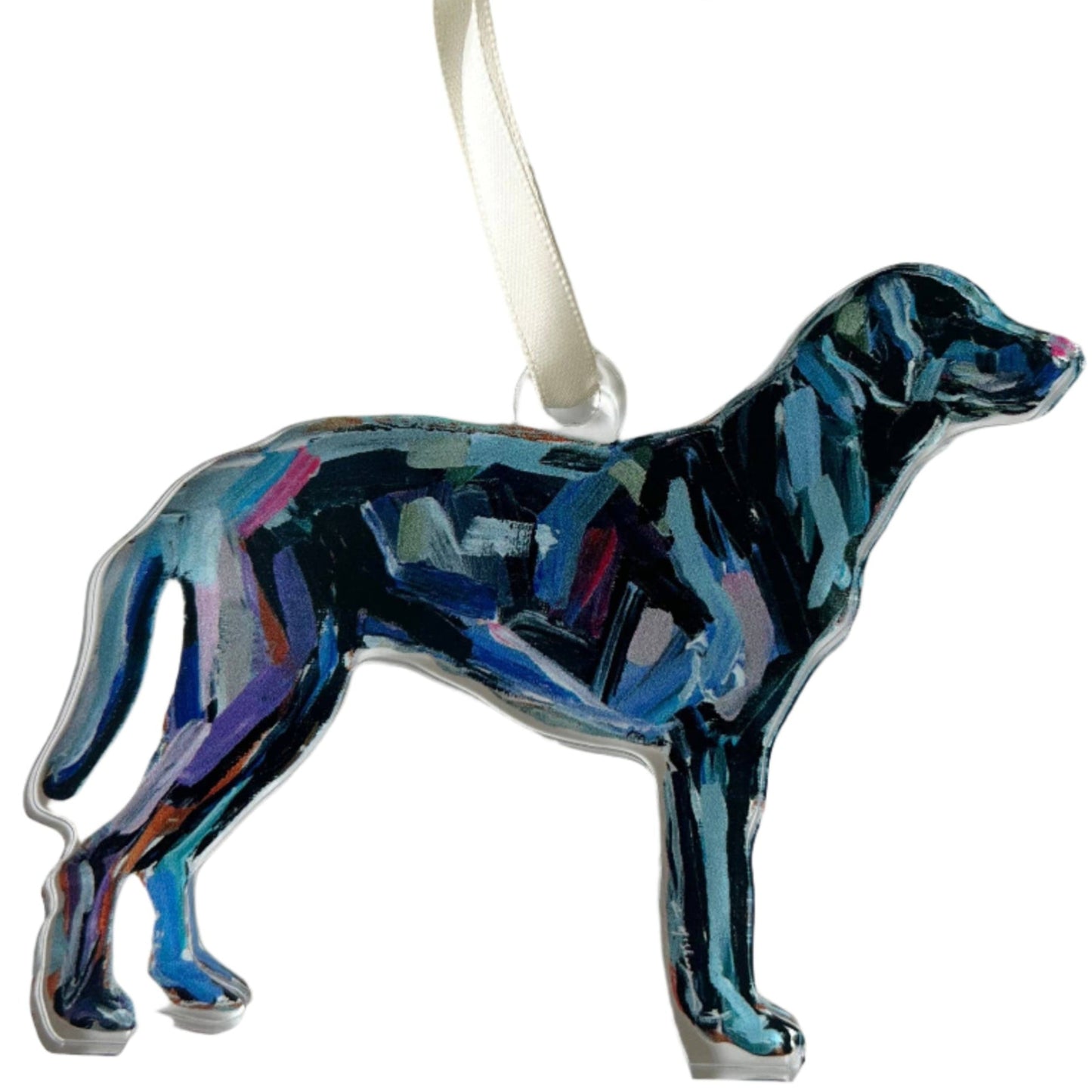 Acrylic Ornament: Black Lab
