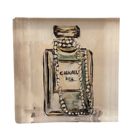 Gold Chanel Bottle Acrylic Bottle