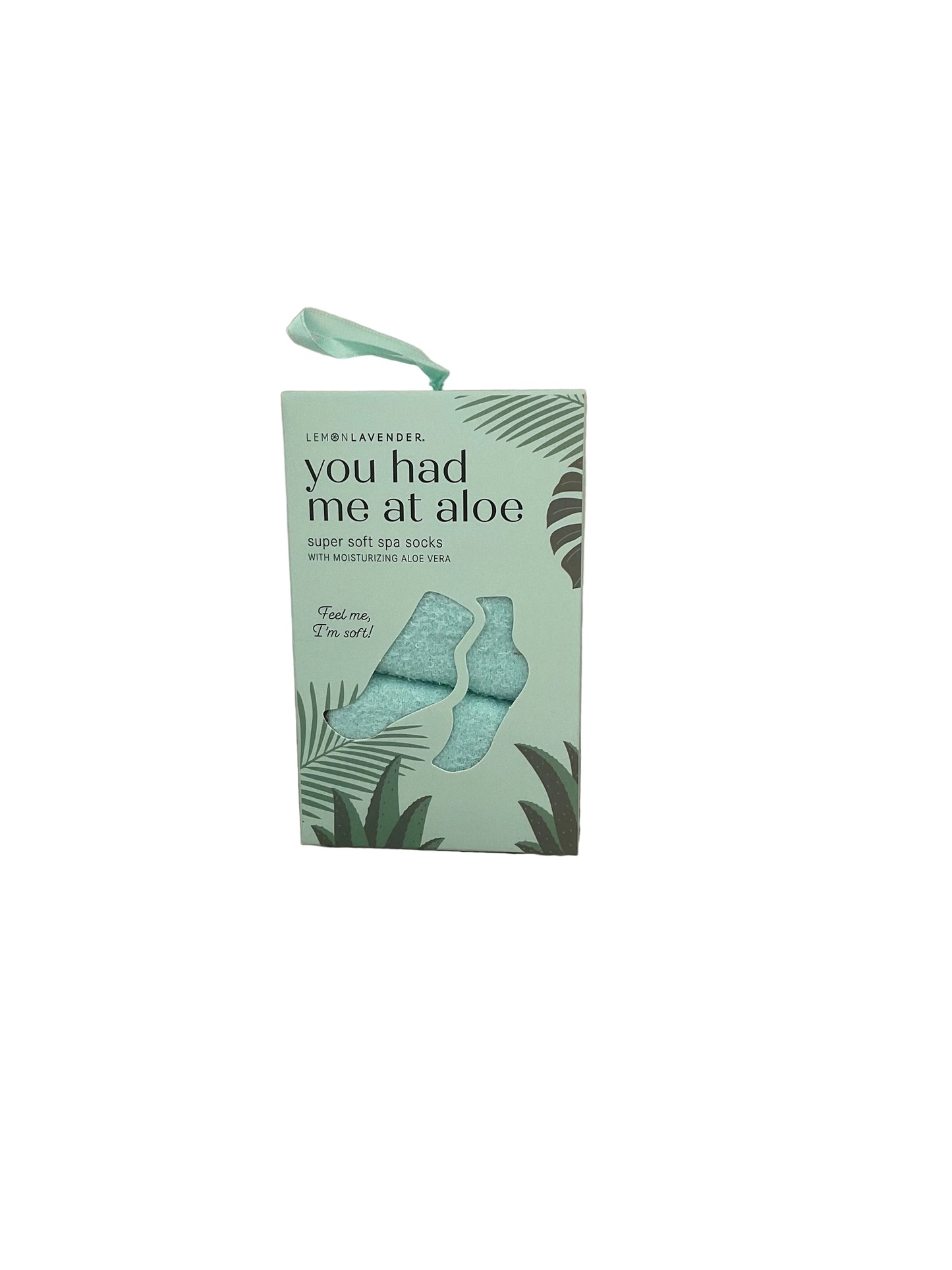 Lemon Lavender You Had Me At Aloe Spa Socks