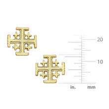 Load image into Gallery viewer, Gold Multi Cross Stud Earring
