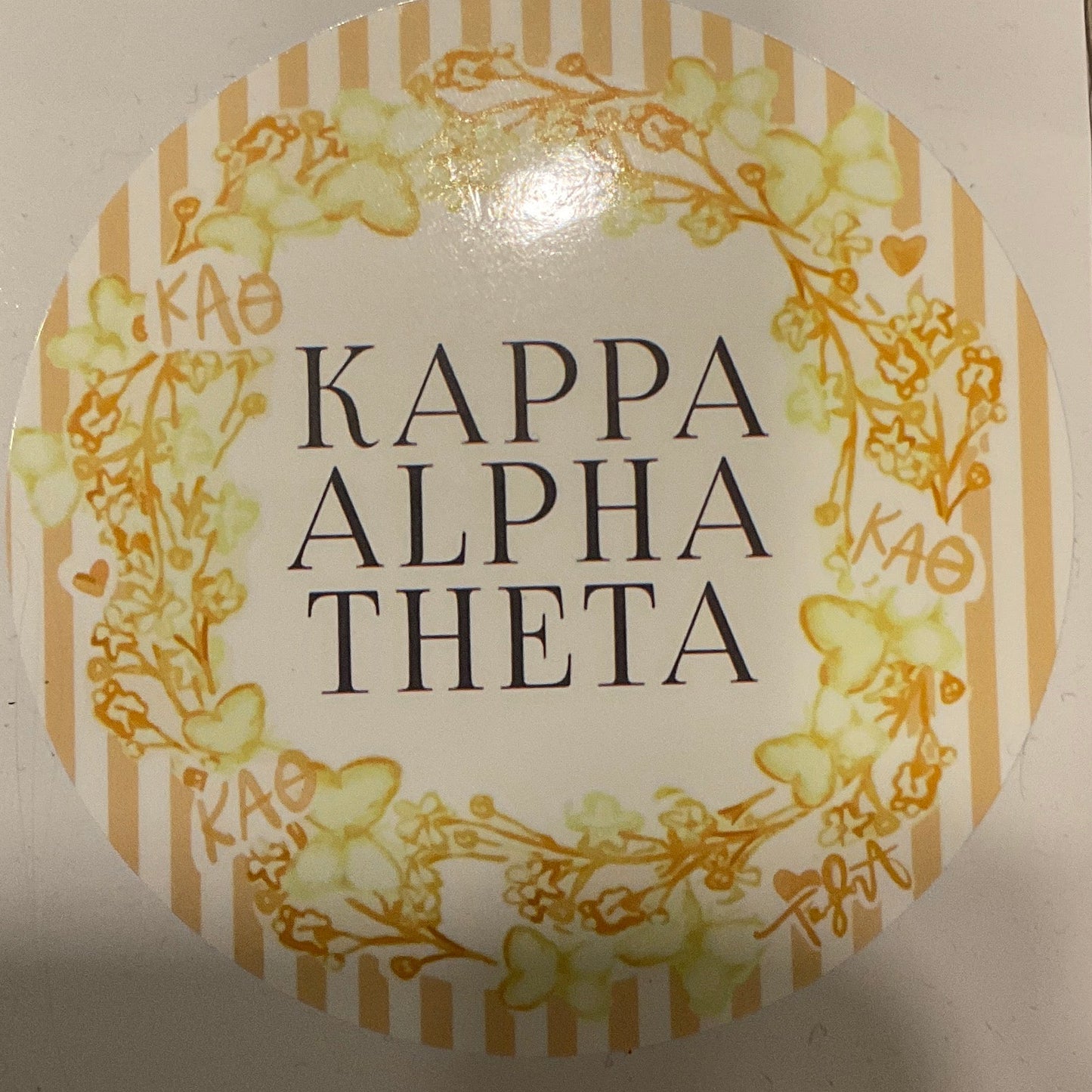 Sorority Round Sticker