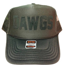 Load image into Gallery viewer, T.O.T. Trucker - DAWGS- (Black on Black)
