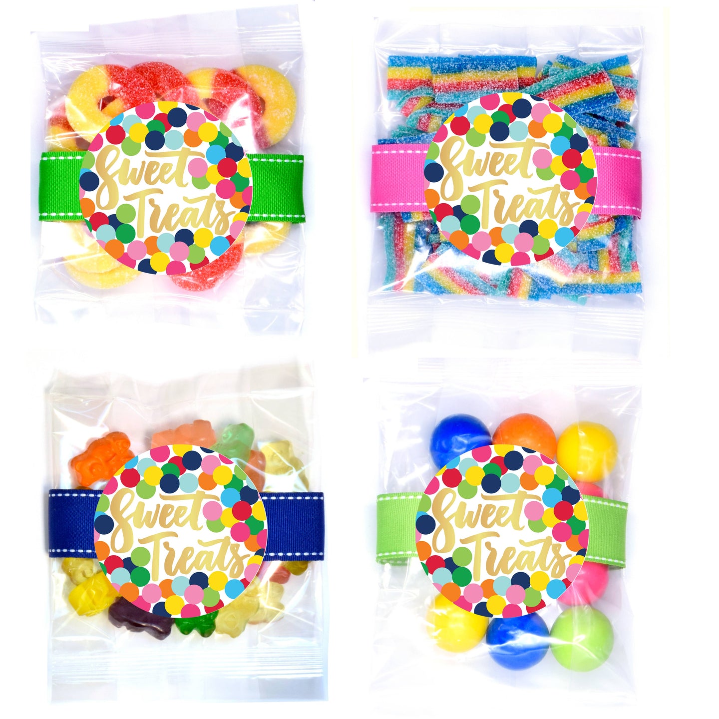 Candy Bags - Confetti Dot Sweet Treats - Small - 24 Bags